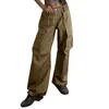 Pantalon féminin Cargo For Womens Casual Style Loose Wide Jamn Daily Outdoor Fit