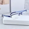 Zonnebrillen Cubojue Blue Men Leesbril vrouwen gele brillen frame mannelijke Hallow -bril voor recept Presbyopia -lens