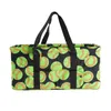 Duffel Bags Fashion Ball Print Canvas Duffle dames Voetbalpatroon weekend Lagagetas vrouwelijk grote capaciteit honkbal 's nachts