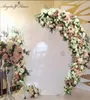 Fiori decorativi ghirlande personalizzate Champagne Moon Fopola Disposizione floreale Rosa Artificiale Arco di nozze Arch Decor Wall W3334673