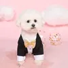 Vêtements pour chiens beaux vestes de costume de fête de chat