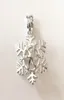 عيد الميلاد Snowflake Style Locket Cage Can Exply Bead Bead Pendant Pendant Pendant Leather for DIY Netclace Bracelet charms5012999