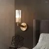 Wandlampe Kupferkristallglas amerikanischer Licht Luxus Wohnzimmer Hintergrund Korridor Treppe Schlafzimmer Bett