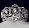Tiara vintage europee gioielli da sposa argento da sposa quinceanera corona di cristalli di cristallo accessori per spose per spose3779908