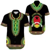 Camisas casuales para hombres África Guinea-Bissau Flagal 3d Impresión para hombres Emblema Nacional Playa Patriótica Patriótica Bloses blusas