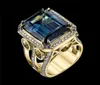 14k gul guldfärg naturlig safir smycken ring för män kvinnor fina anillos de bröllop bizuteria 14 k ren ädelsten 2112177957600