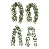 Fiori decorativi viti di foglie verdi artificiali falsi per la festa di matrimonio a casa