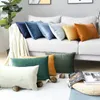 Poduszka Supersoft Velvet Solid Cover Blue Green Beige Orange White White Decorative Dredaat Case 30x50cm Sham