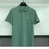 High-End Brand 100% Cotton Short Sleeve Polo Shirt Solid Color Mens Lapel Summer Trend Brodery Luxury T-Shirt Top M-4XL 240416