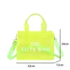 Frauen Reisetasche Brief transparente Taschen Taschen PVC Casual Jelly Tasche klare Sommer Süßigkeiten Farbfeiertagsurlaub Beach Taschen