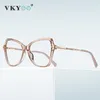 Солнцезащитные очки Vicky крупная модная бабочка дизайнерские очки рамы женщин против голубых света для чтения Настраиваемая гиперопия миопия 2209