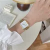 Armbanduhr Luxury Women Square Watch Edelstahl Verstellbares Gurt Fashion Geschenk Damen Quarz Armbanduhr Drop Relojes Para Mujer