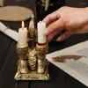 Posiadacze świec Nordic Złotą żywicę Elephant Holder Restaurant Dekoracja Dekoracja imprezy