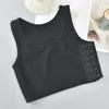 Women's Shapers Flat Breast Binder Underwear Women Seamless Summer Side Buckle Shorts Vest Tank Tops Shaper Bustier Wireless Chest Wrap