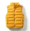 Jeu de gilet ultraliers de bébé ultra-léger Puffy Down Vest Portable Enfants Windproofwear Boys Boys Girls Sans manchette sans manche 114T13981634