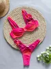 Swimwear femminile 2024 Sexy Underwire Monokini da bagno con un pezzo per fare costume da bagno