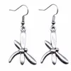 Dangle Earrings 1pair Simple Dragonfly In Couple Pendants Jewellery Making Supplies Cute Hook Size 18x19mm