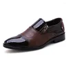 Chaussures décontractées printemps oxford Business Hommes cuir doux respirant les mocassins masculins plates slip-on conduisant grand