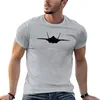 Tops cerebbe maschile F-35 Silhouette T-shirt anime manica corta coreana Maglietta aderente per uomo