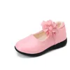 Girls Leather Shoes for Children Wedding Dress Princess School Kids Summer Bowknot Black Student Sandals Korean Fashion 240416