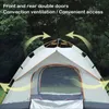 Buiten Camping Tent Quick Automatic Opening Build-Free Picnic Shelter Family Geschikt voor 3-4 personen Zonnebescherming 240422