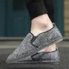 Casual schoenen luie canva sneakers luxe mannen vulcaniseer platte enige laarzen voor zwart sportseizoen draagbare trainers sneakersy