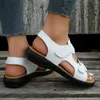 Chaussures décontractées Rome Sports Femmes Sandales en vente Fashion Retro Léopard Print Women's Summer Outdoor Place Fish Mouth