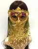 Children039s Anual Party Halloween Christmas Mask Belly Dance Masquerade adulto Get Sogen Indian Style com Veil Gold Powder7091098