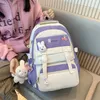 Рюкзак женщин водонепроницаемый rucksack средняя школа школьная школьная сумка мода девочки книга Bookbob Boys Большой колледж ноутбук Mochila Мужчина