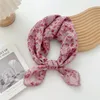 Sjaals keuze katoen vrouwen nek haar sjaals afdrukken kleine vierkante sjaal voor Koreaanse professionele damesbanden