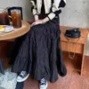 Jupes kimotimo automne plies gâteau long jupe femme coréenne mode haute taille grande swing a-line tempérament décontracté solide faldas