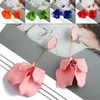 Dangle Earrings Sweet Long Drop Romantic Acrylic Rose Petal Tassel For Women Fairy Pendant Wedding Jewelry