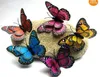 Autocollants muraux 3D Butterfly Fridge Magnit Decoration Decoration Home Decor Decor Decorations Butterfly Doublesided Printing 7cm Jia1979619475