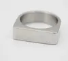 Clusterringe Design Mode Ring Unisex glatt 316L Edelstahl Punk Man and Women Jewelry