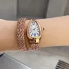 Дизайнерские часы женщин высшего качества женского браслета Serpentn с Dimond Relojes Snake Watch Классический материал из розового золота из розового золота циркон алмаз процесс инкрустации Montre
