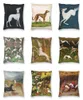 Cushiondecorative Pillow Medieval Greyhound Sihthound Hunt Square Throw Case home decorative Whippet Dog Cushion Cover for Sofacu3676492