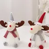 Dekoratif Figürinler Noel Ren Geyiği Elk Peluş Bebek Masa Süsleme Noel Partisi Yıl Hediyeleri Ev Dekor