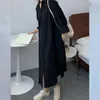Casual Dresses Spring Shirt Women Solid Color Long Sleeve Party Oversize Cotton Single Breasted Maxi Female Dress Vestido Clothing