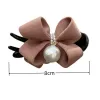 50pcs/ partia Pearl Bow Ponytail Uchwyt słodko pluszowe włosy pazur koreańsko -mody Elegancki miękki solidny klips do włosów dla dziewcząt do włosów