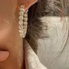 T Full Diamond Designer Earrings Gold Color Silver Rose Gold Earrings Designer for Women Circled Zircon diamond earrings 6 options designer jewelry mother gift