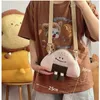 Japanische Kawaii -Tasche 2023 Frauen Cartoon Reiskugel Plüsch Schulter Crossbody Taschen Halsgrundstück Satchel Feminina 240423