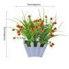 Fleurs décoratives Bonsaï exquis Artificiel Plastic Plastic Flox Flower Visual Pot Plantes en pot simulées