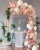 Patimate Rose Gold Balloon Arch Garland Kit Wedding Birthday Baloon Party Decor Kids Chuveiro de bebê Confetti Ballon 21110326961442511