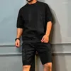 Herr shorts sommar avslappnad sportkläder arbetskläder gränsöverskridande fempunkt byxor multi-pocket mode korta ärmar