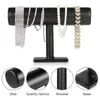 Hooks fluwelen sieraden display rack T-bar organisator opslag voor armband/armband/polshorloge/kettingstandaard