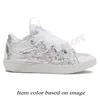 Lanvin Curb Sneakers Mens Womens Designer Casual Shoes lanvins lanvine Embossed Mother Child Denim Blue Pink lavins【code ：L】Trainers size 35-46