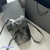 Luxury Bag Women Flap Designer Bag Caviar Leather Backpack Diamond Lattice Vanity Case Handbag Outdoor Travel Crossbody Shoulder Bag Po Tpxh