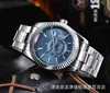 Bekijk horloges AAA 2024 Solid Steel Band Watch Business Mens Quartz Watch met kalenderfunctie