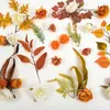 Декоративные цветы искусственная шелковая цветочная головка и листовая ветвь комбинированная набор