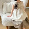 Ensembles de vêtements 2024 Korea Style Girls 2 PCS Set Shirt Pantal